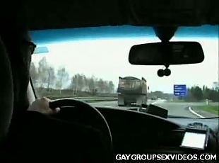 Czech your oil starts with horny gay mechanics showing off their...